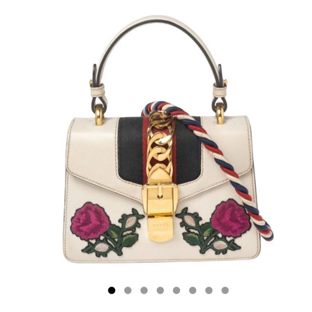 Gucci Mini floral Sylvie Top Handle Bag